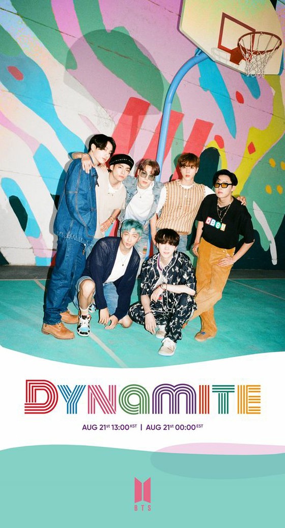 "BTS" released on 21st Digital single "Dynamite" Group photo released.