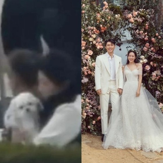 Actress Song Yejin and Hyun Bin attended the wedding ceremony with their dog at Hot Topic ... Gong Hyo Jin hugged him and watched over "Mama"