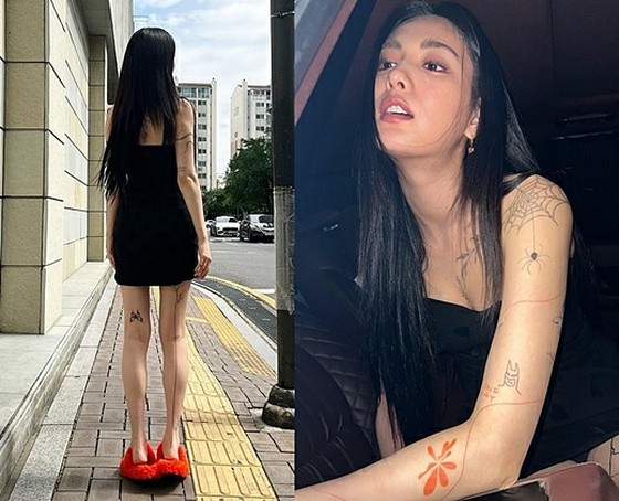 Was the “full body tattoo” real? Nana (AFTERSCHOOL)'s arm in a photo of a tattooist's work