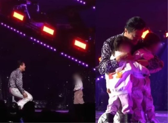 JY Park, two daughters interrupted performance due to intrusion? Dad's big smile, 'Go to Mama'