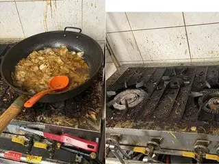 Shocking hygiene in the kitchen of a popular delivery restaurant in South Korea