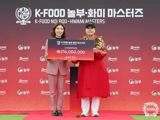 <Women's Golf> Hong Jeong-min wins KLPGA NOLBOO HWAMI MASTERS... Most wins and No. 1 in prize money rankings