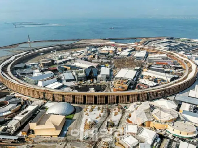 2025 大阪・関西万博を象徴する木造建築物の大屋根リング（写真＝イーデイリーDB）