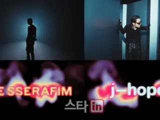 BTS' J-HOPE supports the comeback of "LE SSERAFIM"...featuring on "SPAGHETTI"