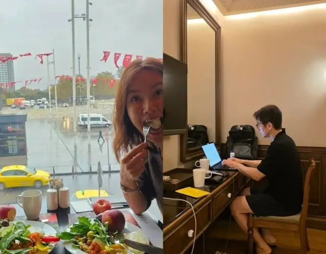 女優シン・エラが夫チャ・インピョとの日常を公開した。