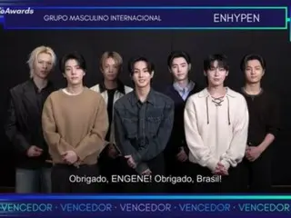 ENHYPEN wins the International Boys Group Award at Brazil's BreakTudo Awards 2025