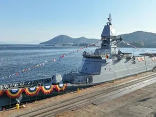 South Korea's latest destroyer "Jeonnam" launches, to be handed over to the Navy at the end of next year