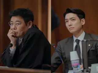 Sung Dong Il makes a special appearance as a chief judge on "Pro Bono: Saving Your Justice!"... He's grumpy and blunt in front of Jung Kyung-ho