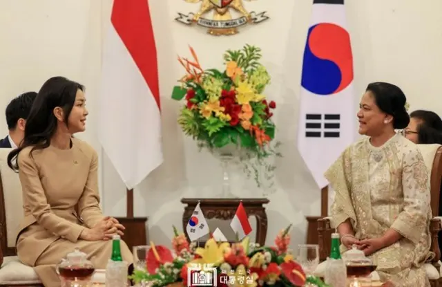 韓国大統領夫人、インドネシアのファーストレディと「親交」