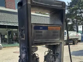 A fire suddenly catches fire while refueling...A fire breaks out at a gas station = South Korea