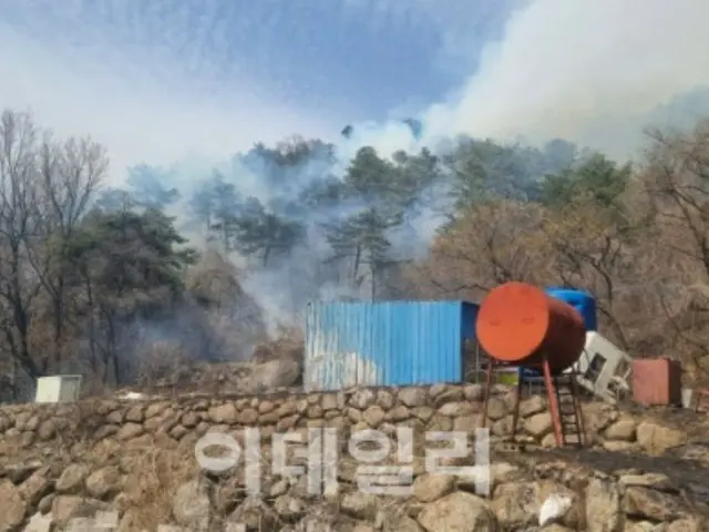 全羅南道順天市で山火事...2時間余りで鎮火