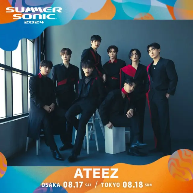 「ATEEZ」、日本最大の音楽祭「サマーソニック2024」に出演