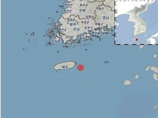 Cheju Island West Pudong 51km sea area M2.0 earthquake = South Korea