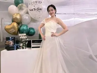 Actress Song Yejin in another "wedding" dress...her "innocent" beauty and slightly "dignified" appearance make it hard to believe she's a mother?