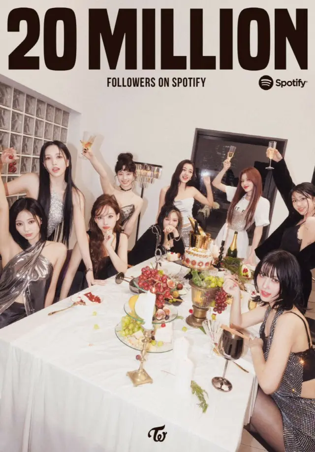 「TWICE」、Spotifyのフォロワーが2,000万人を突破…SNSでも熱い視線が注がれる