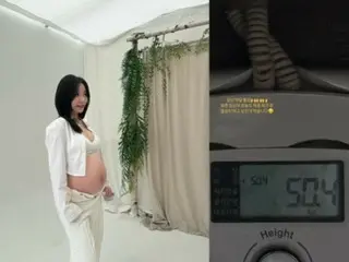 Lee Ji Hoon's wife Ayane weighs 50kg despite being due soon? "She's eating hard"