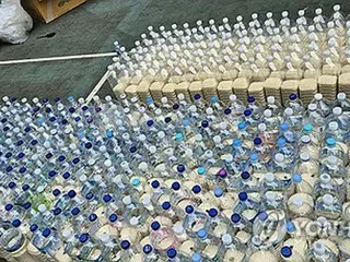 South Korean defectors release plastic bottles full of rice into North Korea