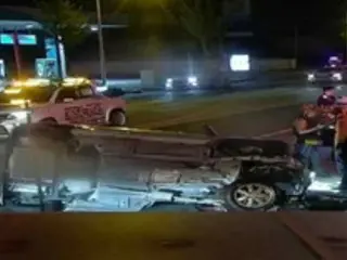 A drunk driver in a Porsche crashes into a minicar in the middle of the night, killing one person in South Korea