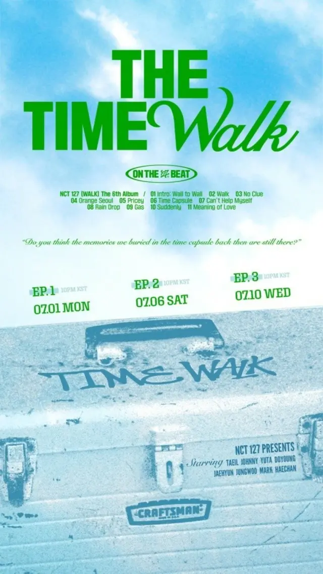 「NCT 127」、きょう1日、6thフルアルバムソングドラマ「THE TIME WALK」初公開…テーマは「思い出」2