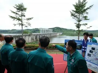 South Korea's Minister of Unification visits Imjin River... "The North must give advance notice of 'dam releases' in accordance with the North-South agreement"