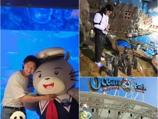 CNBLUE's KANG MINHEE gets penguins to celebrate his birthday in Hong Kong?! ... Enjoying Ocean Park (video included)