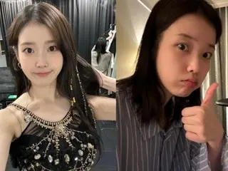 Singer IU, currently performing in the US, in pajamas with no makeup? Her fairy-like appearance makes her boyfriend, actor Lee Jung-suk, fall in love all over again