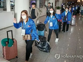 100 housekeepers from the Philippines arrive in Korea under pilot project by Seoul city and government