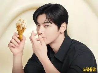 ASTRO's Cha EUN WOO selected as model for Korean fried chicken brand "Nolan Duck"