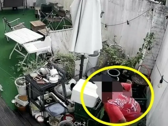 "I couldn't believe my eyes"... A man who appears to be Chinese defecates on a cafe terrace in South Korea