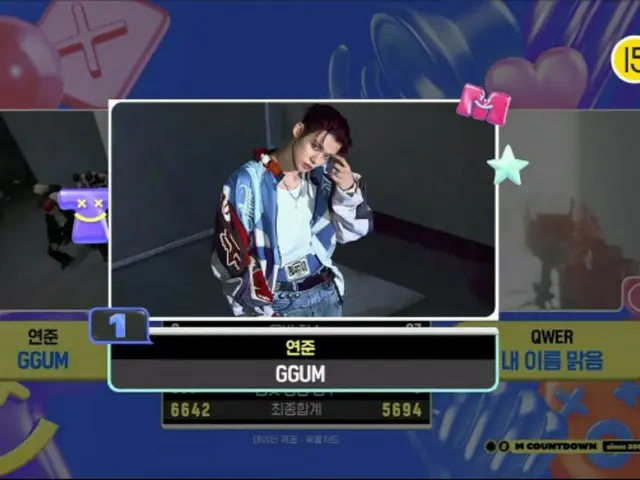 "TOMORROW X TOGETHER" Yeonjun takes first place on "M COUNTDOWN" with solo song "GGUM"... "A worthy first place, happy"