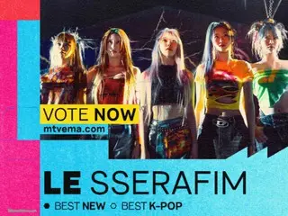 "LE SSERAFIM" nominated in three categories at the MTV EMA...also doing well on the Billboard charts