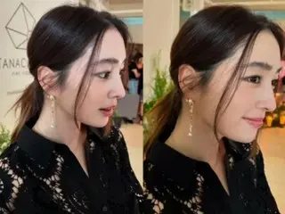 "Husband is actor Lee Byung Hun" Lee Min JEONG, perfect even in close-up shots and showing off her ultimate sexy beauty in a black see-through outfit