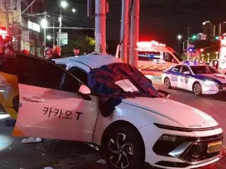 "Drunk Driving" Tesla crashes into taxi, killing driver in his 60s = South Korea