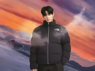 ASTRO's EUN WOO looks great in a down jacket... New product pictorial for outdoor brand North Feis revealed