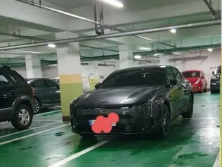 "Playing Go"...One car parked in a space for four cars, netizens angry = Korea