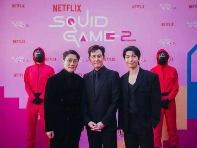 "Teaser version released" "Squid Game 2" heats up Europe's largest comic convention... Lee Jung Jae & Wi HaJun take to the scene