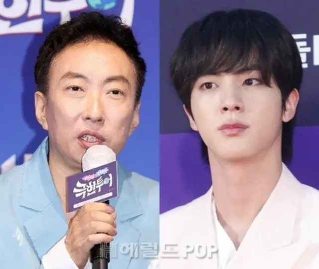 「BTS」JIN、パク・ミョンスと親しい仲