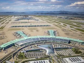 A man in his 40s was arrested after riding a conveyor belt into security at Incheon Airport