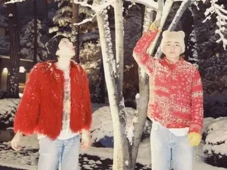 "BTS" V & Park Hyo Shin, playing in the snow like a gravure... two very cute people