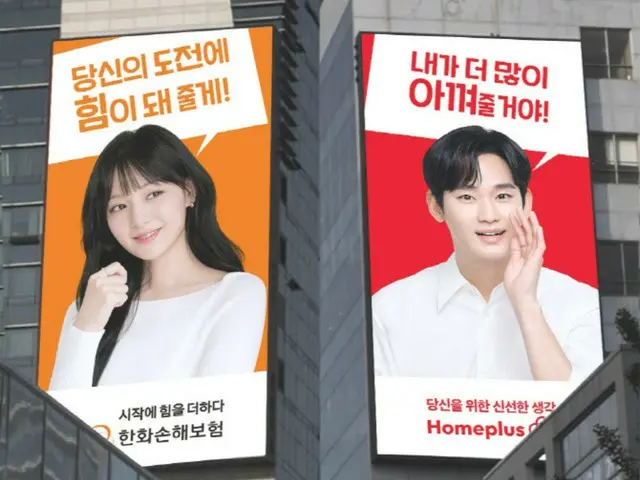 Kim Soohyeon & Kim JiWoo-won win the Grand Prize in the Outdoor Category at the Korea Advertising Awards together with Homeplus