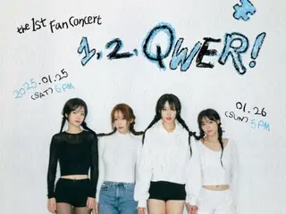 "QWER" releases group photo from first fan concert "1, 2, QWER!" ... 2025 to be held with fans