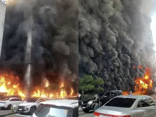 "Black smoke coming from the floor above the pool"... The moment an evacuee reported an evacuation - South Korean media