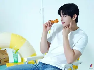 ASTRO's Cha EUN WOO in a refreshing chicken ad... Behind-the-scenes shots released