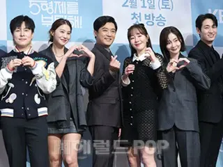 [Photo] An Jae Wook & Um Jee Won attend the production presentation of the new TV series "Please Take Care of the Five Toksuri Brothers!"