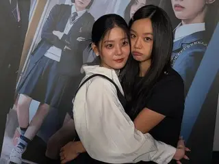 HYERI (Girl's Day) poses with her "kissing scene partner" Jung SOOBIN