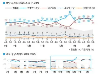 Democratic Party's approval rating "leaves behind" ruling party - South Korean opinion poll