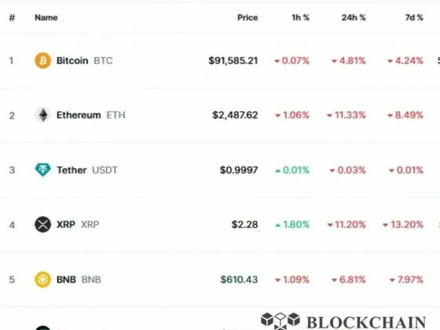 The cryptocurrency market is on a downward trend: Ripple 11%, Solana 16%, Dodge 14%