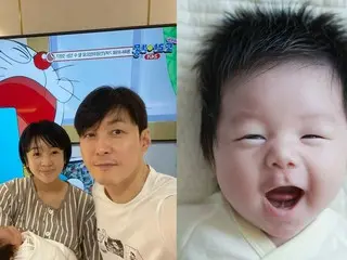 "Maybe he'll be an idol in the future" - Does he look more like BTS member JUNG KOOK than his dad Shim HyungTak? Recent photos of him and his wife Saya, 18 years younger than him, and their son Haru-kun are the center of attention