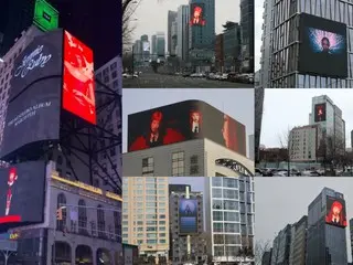 BLACKPINK's JENNIE decorates large billboards in Seoul and New York... "Ruby" around the world