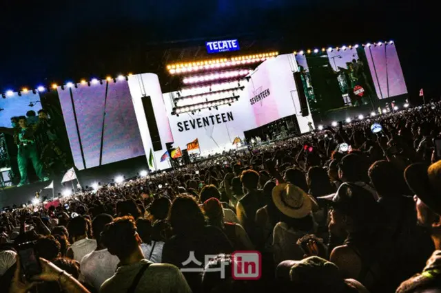 「SEVENTEEN」がK-POP歌手では初めてメキシコの「Tecate Pa’l Norte」に出演した。